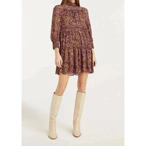 Cinq a Sept Carina Dress Desert Rose Print Mini Dress, Size 10